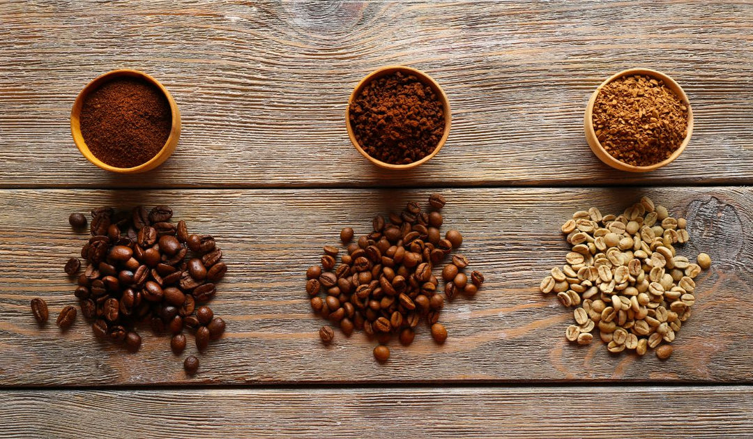 Different types of coffee beans