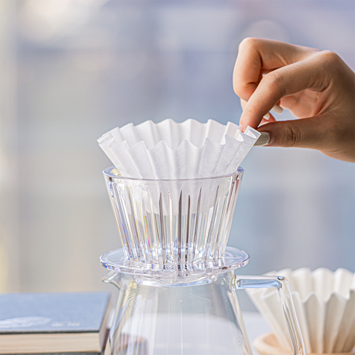 Timemore Crystal Eye B75 dripper with wave paper filter