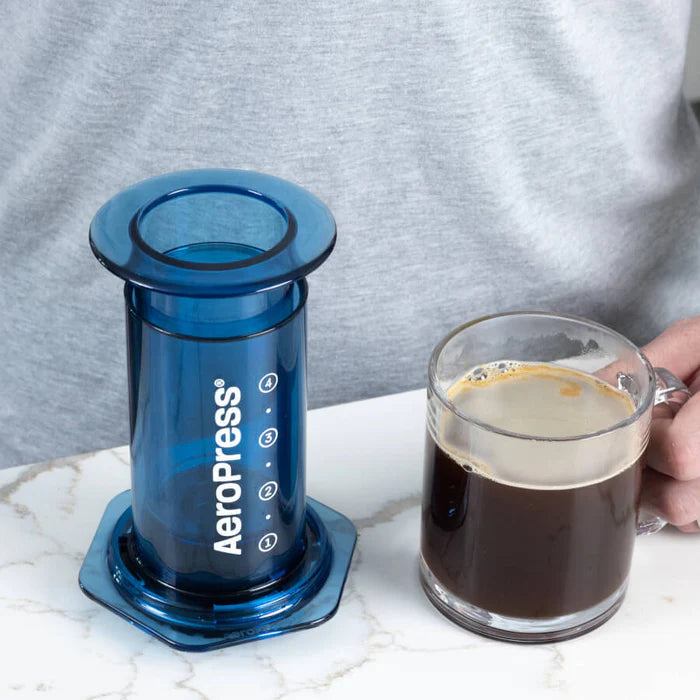 AeroPress Tinted Clear Coffee Maker Bundle (Free Filters)