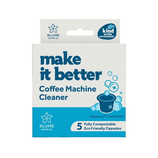Blume Eco Capsule Machine Cleaner box of 5 compostable capsules
