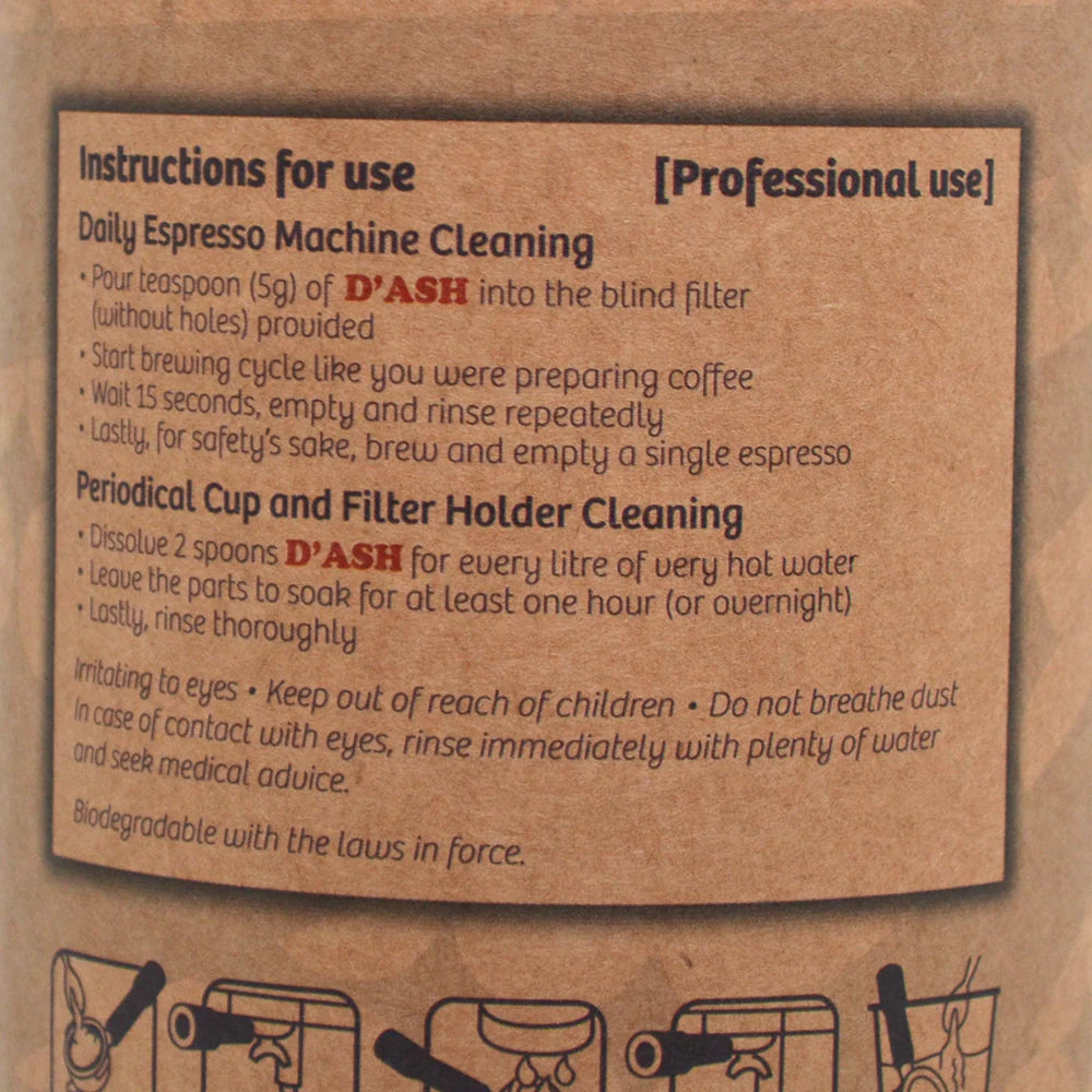 D'Ash Espresso Machine Cleaning Powder