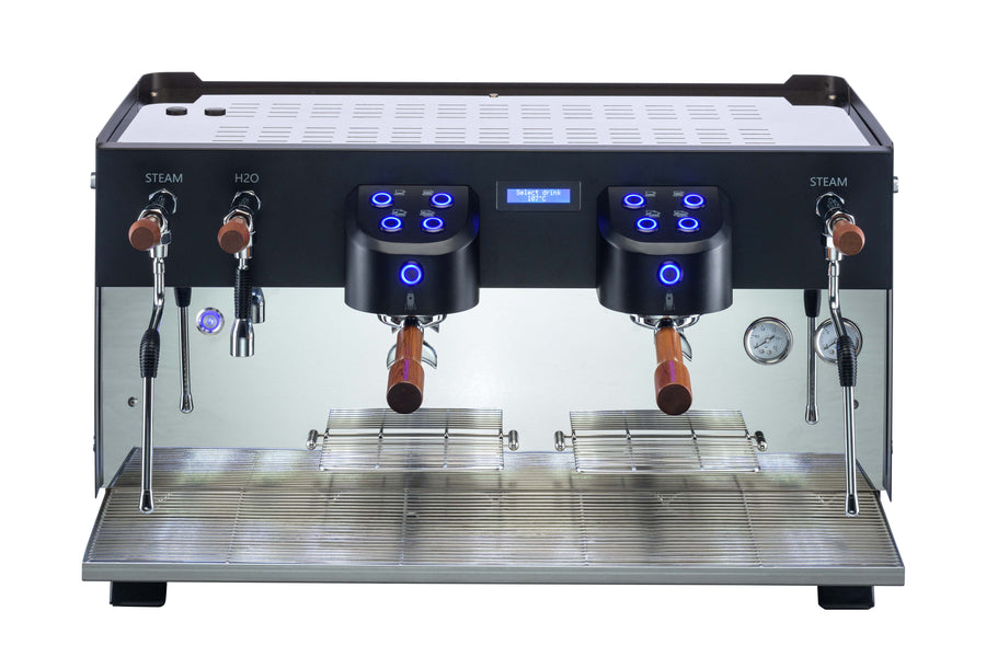 Carimali Glow 2 Group commercial espresso machine — front