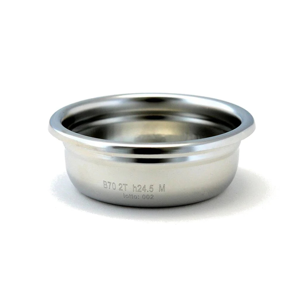 Stainless steel bowl on a white background